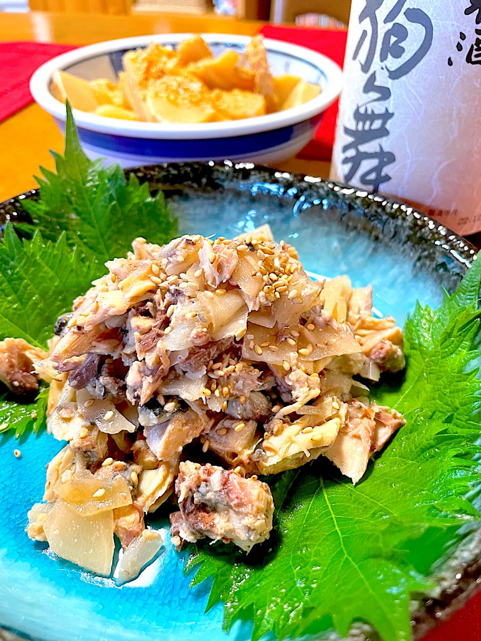 おかちさんの料理 鯖缶とスシガリ和え🍀